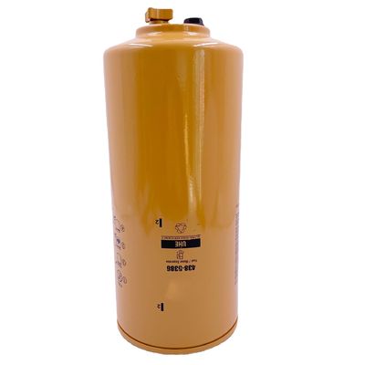 Componentes del núcleo de fibra de vidrio Filtro de separación de agua y combustible 438-5386 para equipos pesados