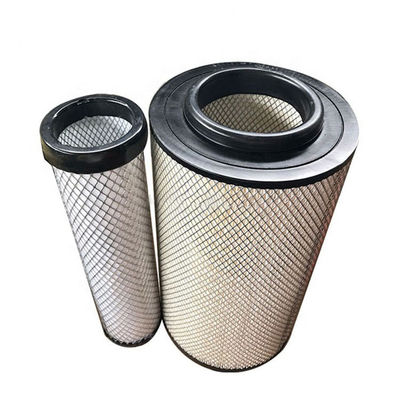 Fibra de vidrio piezas de maquinaria de construcción generador conjunto de filtro de aire elemento AF25268