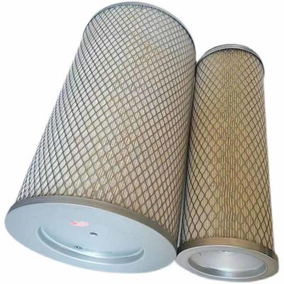 Fibra de vidrio piezas de maquinaria de construcción generador conjunto de filtro de aire elemento AF25268
