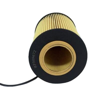 Elemento de filtro de aceite de camión RE509672 Componentes de núcleo de fibra de vidrio para vehículos comerciales