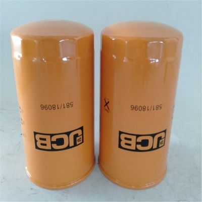 Componentes del núcleo de fibra de vidrio Elemento de filtro de aceite 581/18096 para filtración de aceite de excavadora