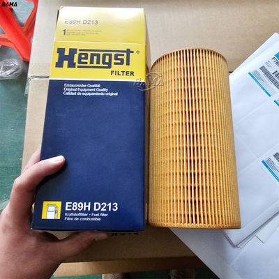 Partes de tractor Elemento de filtro de aceite E89HD213 con condición y componentes de núcleo de fibra de vidrio